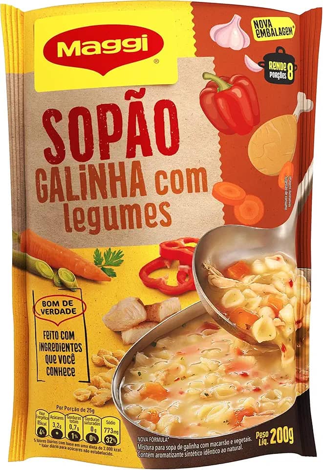 Maggi Sopão Galinha Com Legumes Sachê 200 G