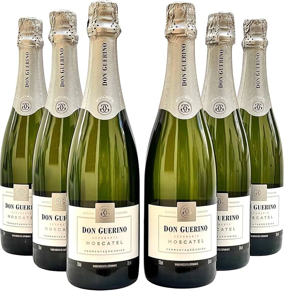 Espumante Don Guerino Brut Branco Moscatel | Kit Com 6 Garrafas | Oferta