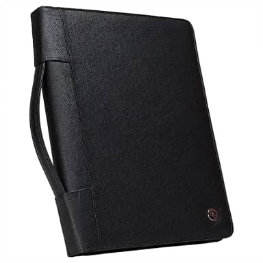 Pasta executiva com zíper Case-it PAD-40, preto