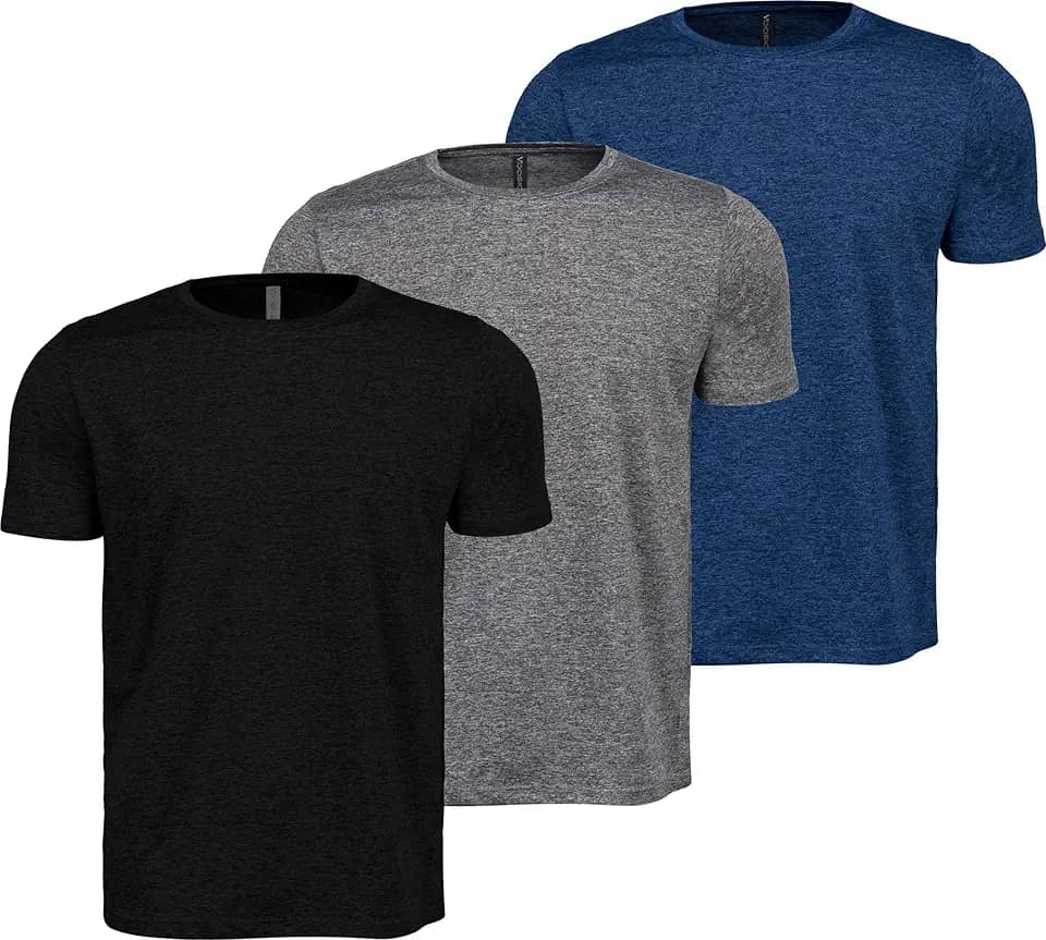 Kit 3 Camisetas Masculina Dry Fit Esportivo Anti-Odor Treino academia fitness do M ao G1