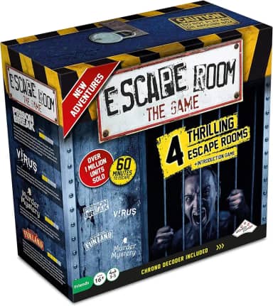 Jogo Escape Room The Game, Versão 2 - com 4 salas de fuga emocionantes | Jogo de tabuleiro Resolve o Mistério para adultos e adolescentes (versão em inglês)