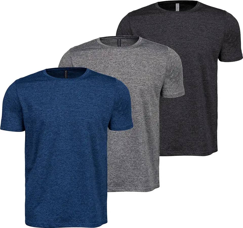 Kit 3 Camisetas Masculina Dry Fit Esportivo Anti-Odor Treino academia fitness do M ao G1