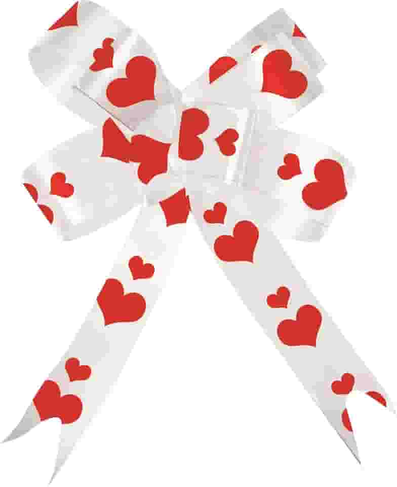 Laço Magico KIT P-18 16mx180mm coracao branco pct 10 unidades.