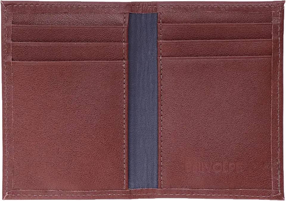 Carteira Masculina Porta Cartões Duo Couro Legítimo (Havana)