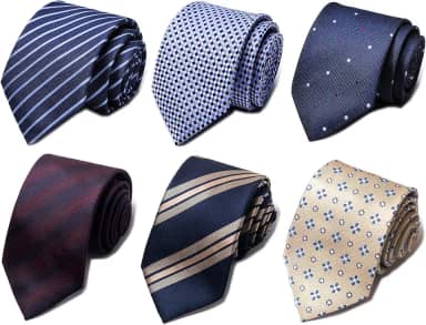 Tie For Men Gravata Jacquard Tecida Conjunto de 6 Peças