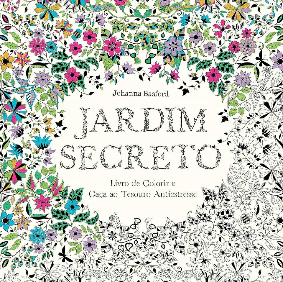 Jardim secreto: Livro de colorir e caça ao tesouro antiestresse