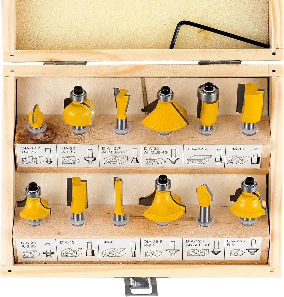 EDA Fresas Para Tupia Com 12 Peças Eda