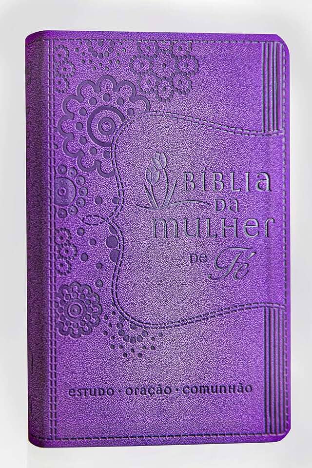Bíblia da Mulher de Fé, NVI, Couro Soft, Roxo: Estudo - Oração - Comunhão