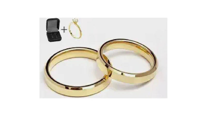Melhor Preço Aliança de Casamento: Douradas e Tungstênio
