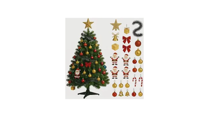 Qual Melhor Árvore de Natal Decorada Vermelho e Dourado? Guia de Kits Prontos