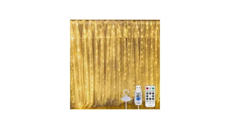 Qual Melhor Cortina de LED com tecido branco Para Festas