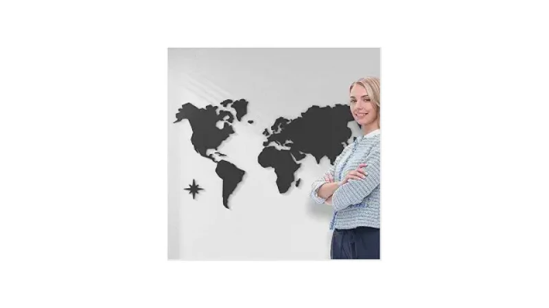 Qual Melhor Mapa Mundi de Parede: Decorar ou Marcar?