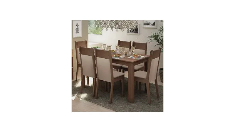 Qual Melhor Mesa de 6 Cadeiras? Vidro vs Madeira