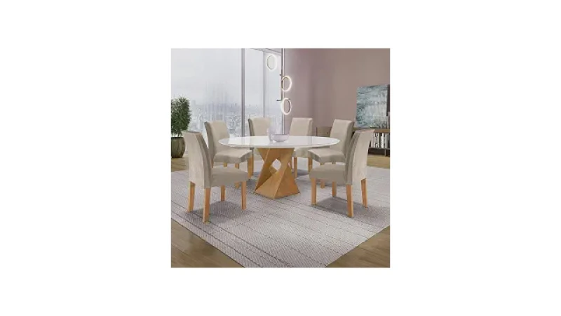 Qual Melhor Mesa Redonda de 6 Cadeiras? Guia com 10